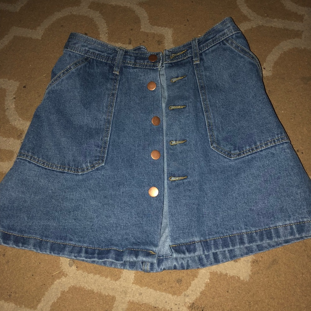 denim jean skirt 😁